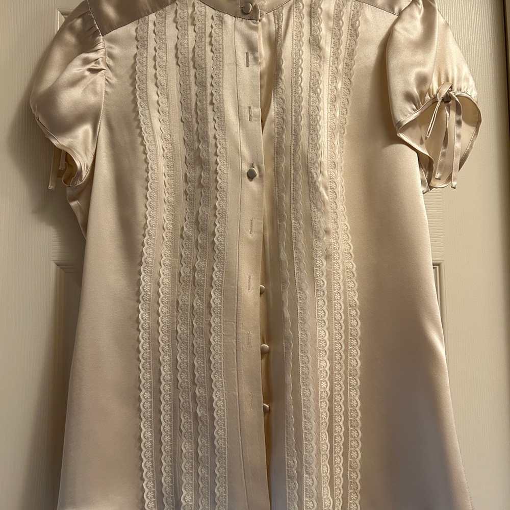 S6A Ivory Silk Blouse